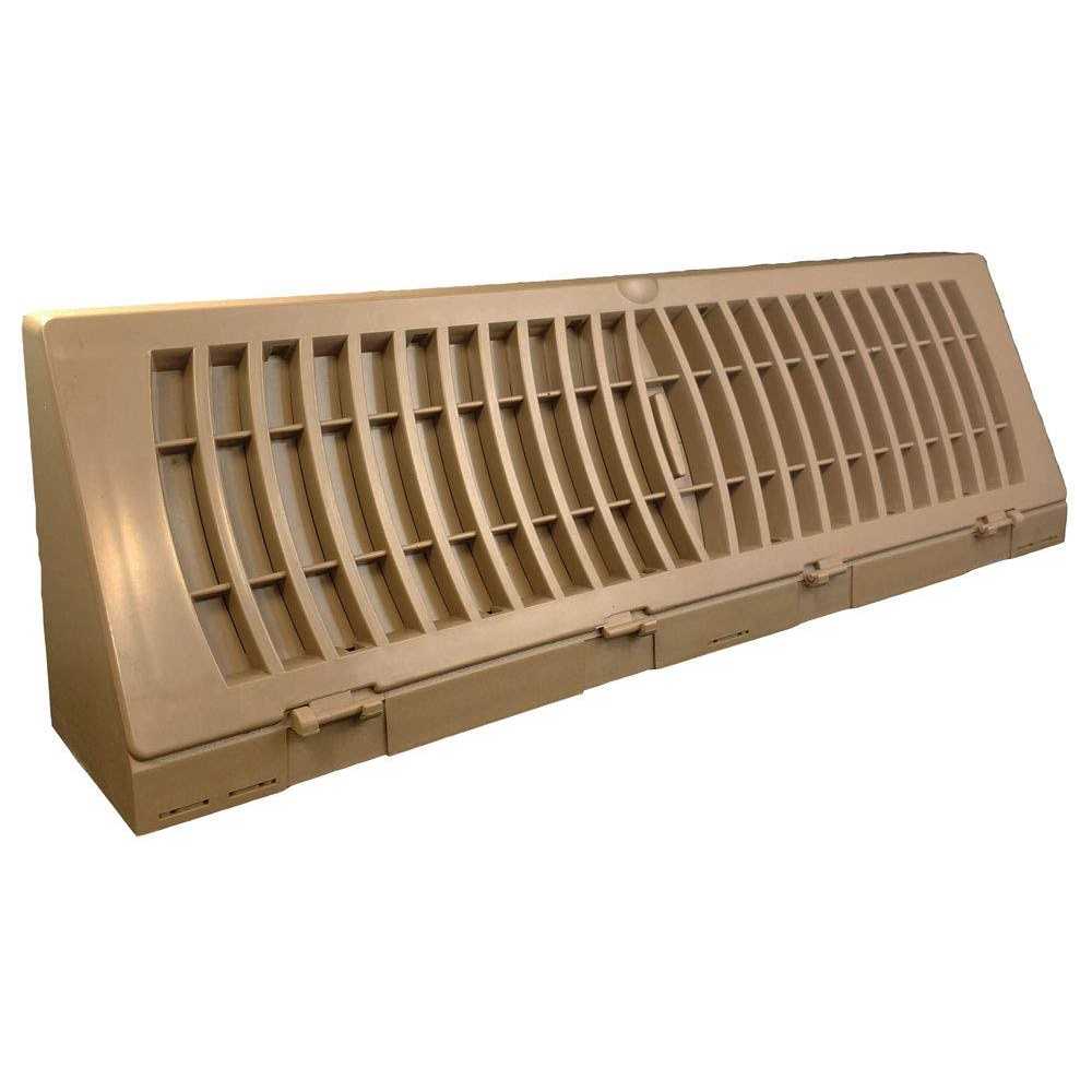 TruAire Brown Plastic Triangular Baseboard Register - Cheap Fitting