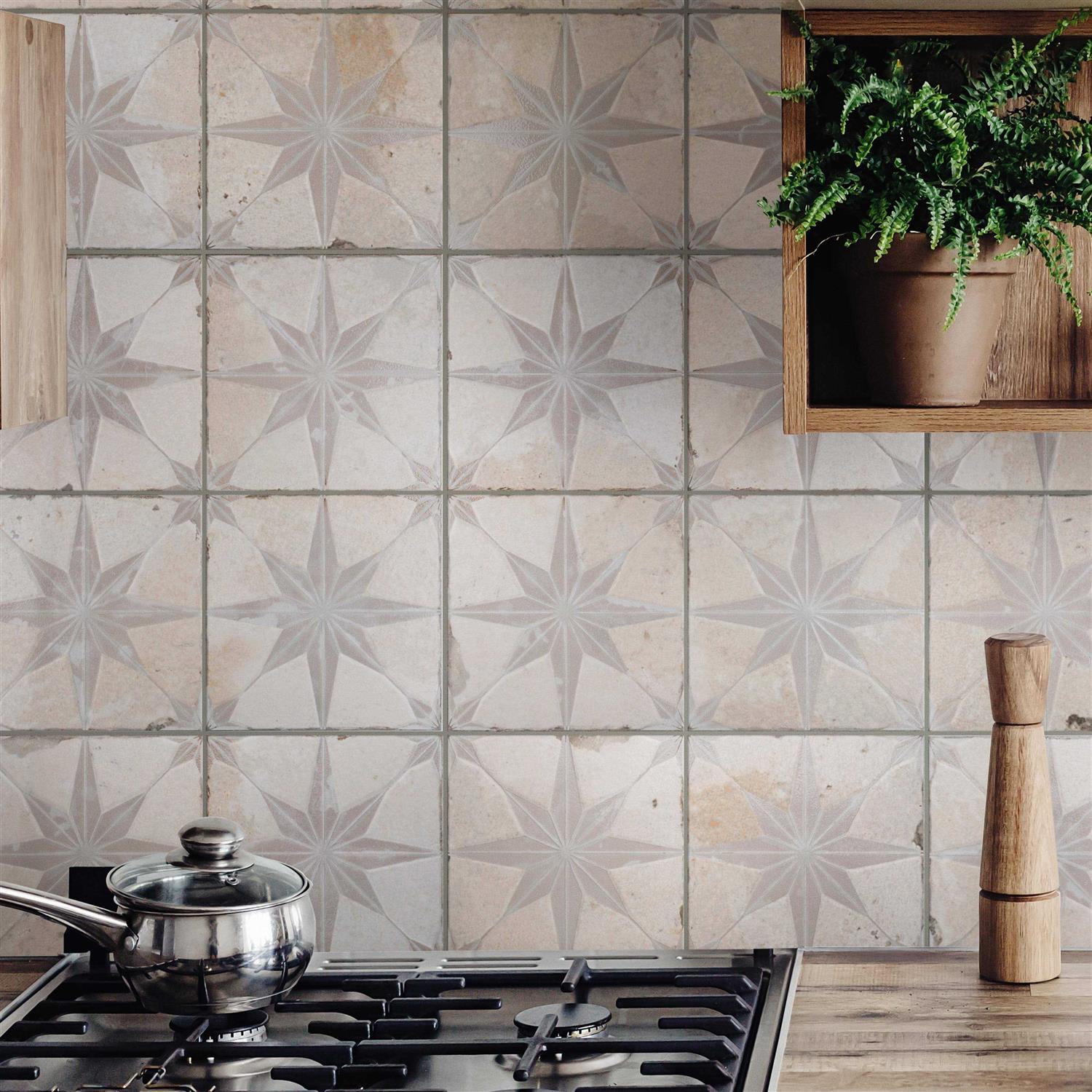 Kings 18 x 18 Ceramic Patterned Wall & Floor Tile Merola Tile - Cheap Fitting