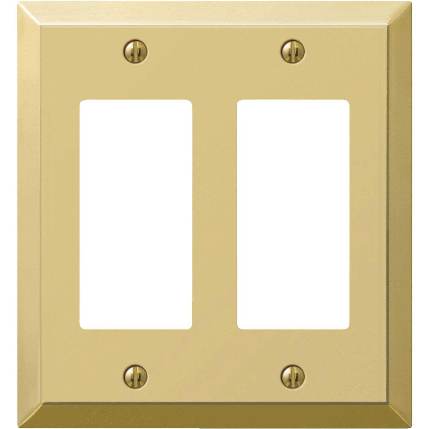 Amerelle 163rrbr Century Wallplate 2 Rocker - Cheap Fitting
