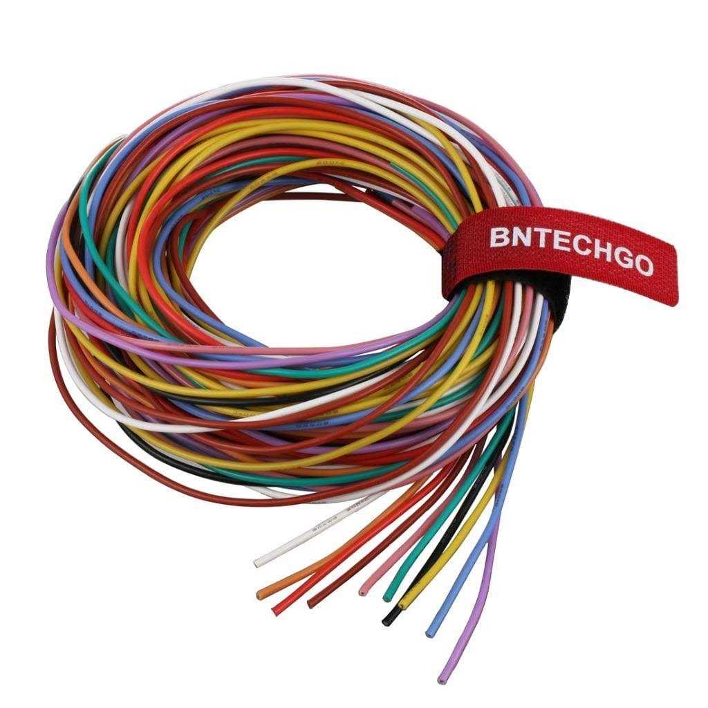 BNTECHGO Gauge Silicone Wire Kit 7 Color Each Flexible AWG Stranded Tinned Copper Wire - Cheap Fitting