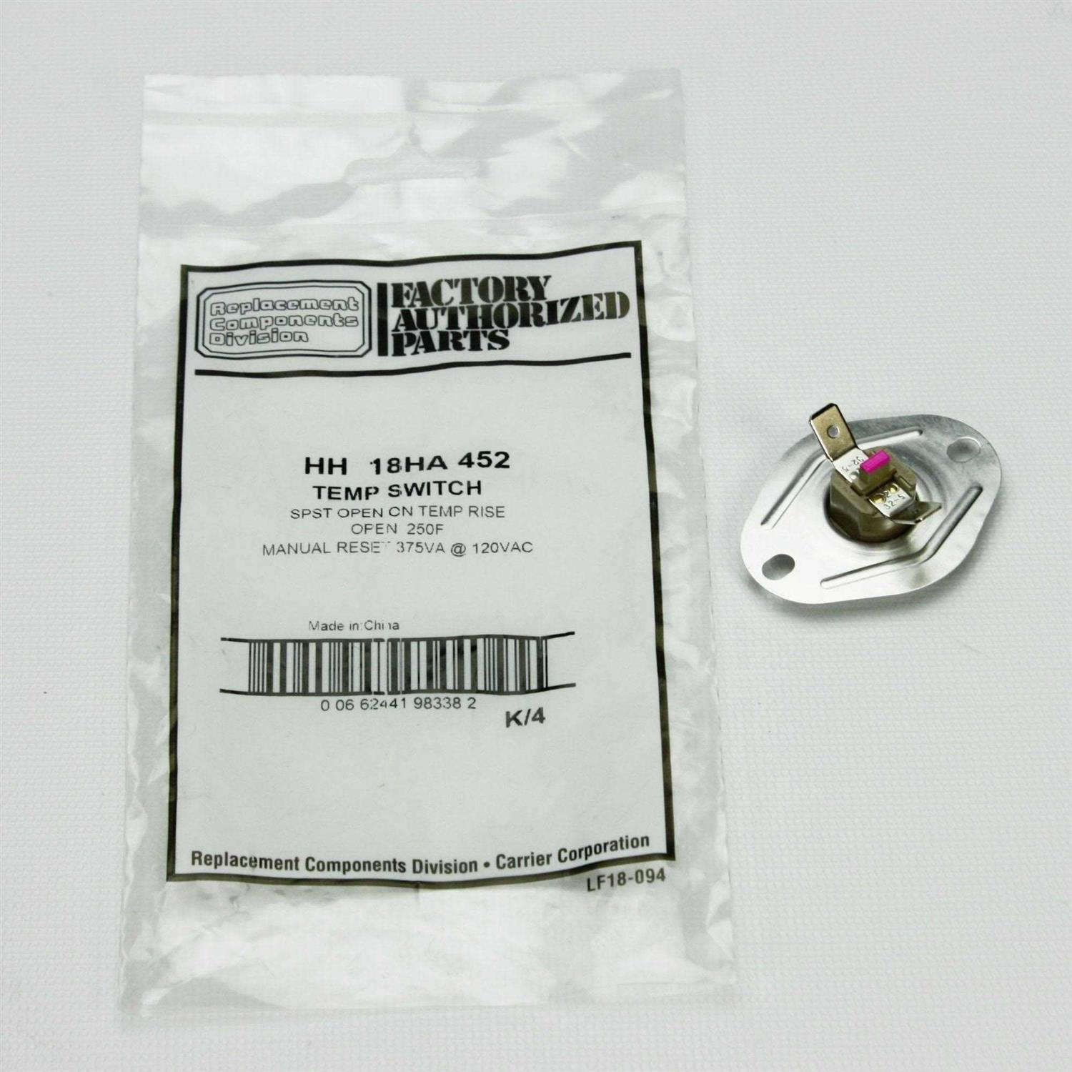 Carrier HH18HA452 Rollout Switch - Cheap Fitting