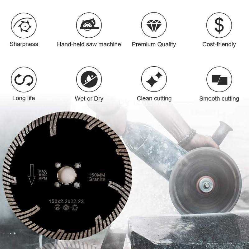 casaverde Diamond Turbo Cutting Blade for Granite and Marble - Cheap Fitting