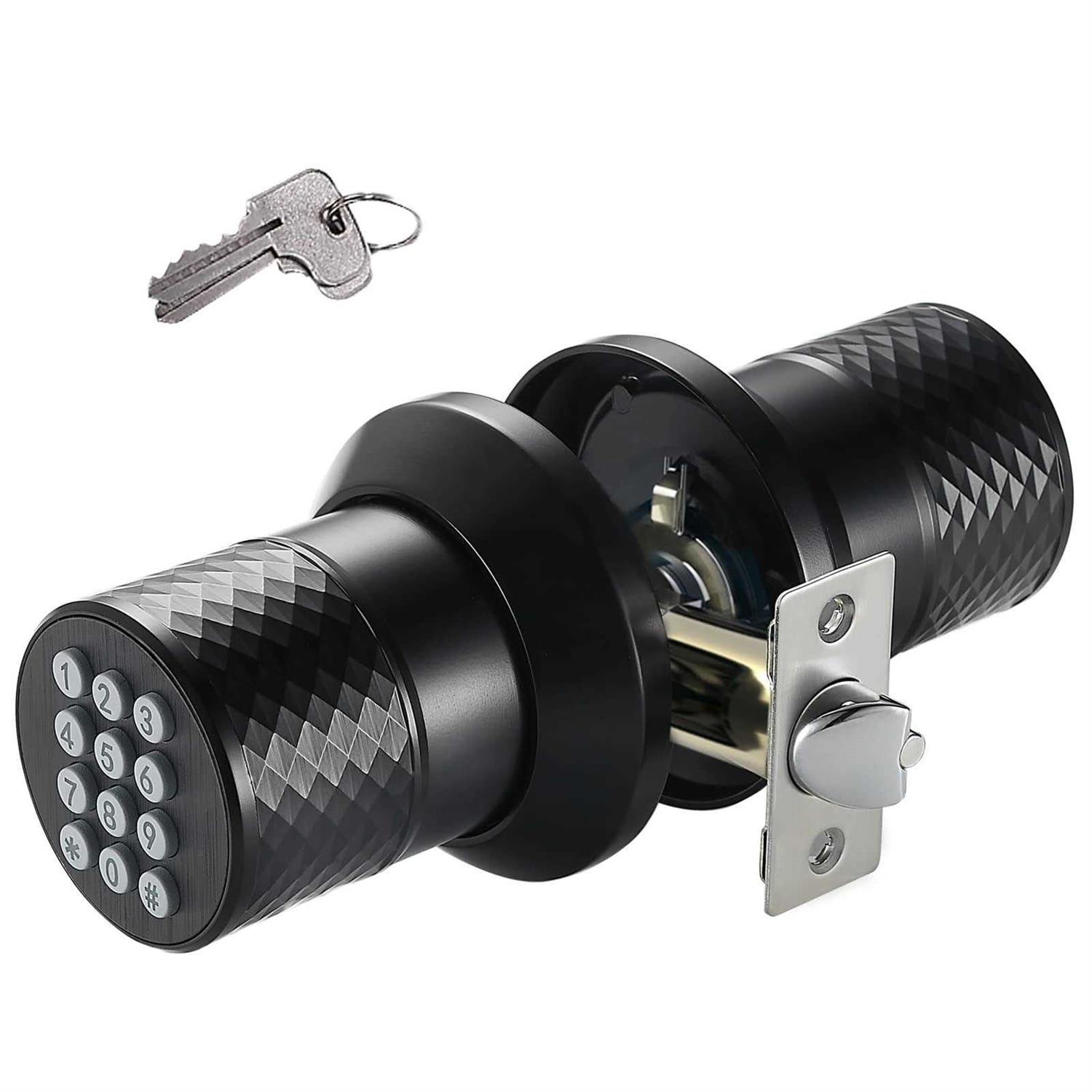 buoan keypad door knob Lock keyless entry door Lock with anti-slip handle - Cheap Fitting