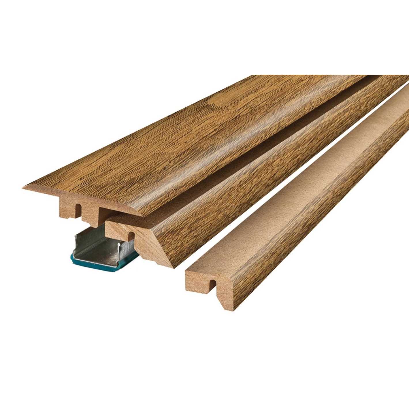 Project Source 0.75-in T x 2.37-in W x 78.7-in L Laminate Wood Multi-purpose Floor Moulding - Cheap Fitting