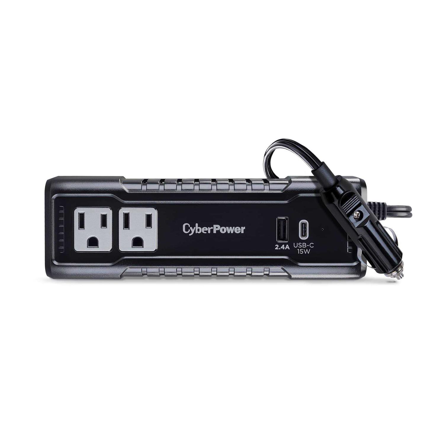CyberPower M175XUC 2 Outlet 175 Watt Power Inverter with 1 Usb-c & 1 Usb-a Port - Cheap Fitting