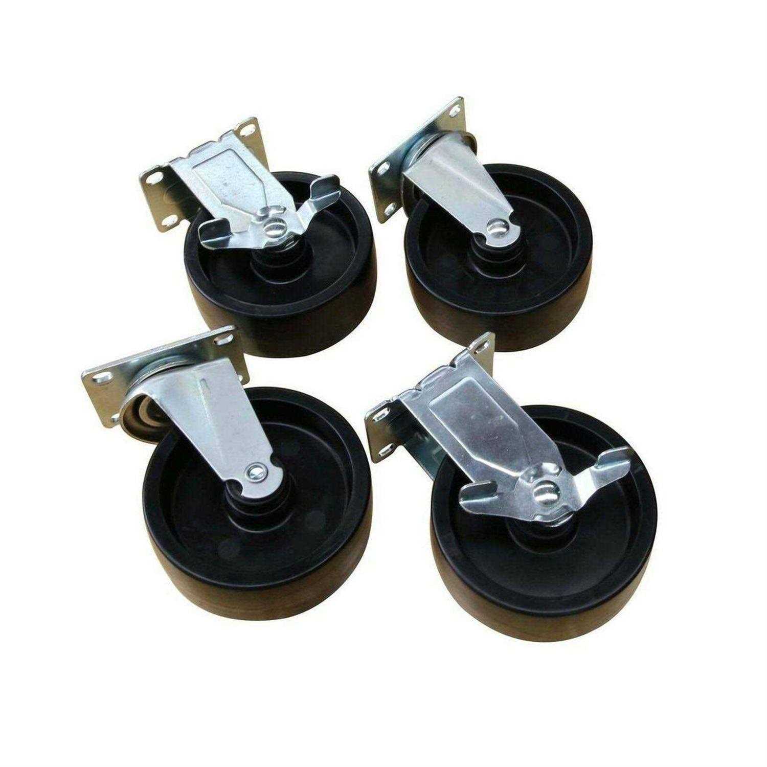 Husky 5 in. Black PP Caster Kit - Cheap Fitting