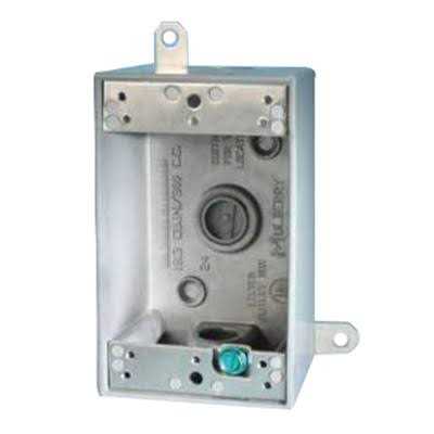 RAB B3W Weatherproof Single Outlet 3 Hole Box 1/2 White - Cheap Fitting