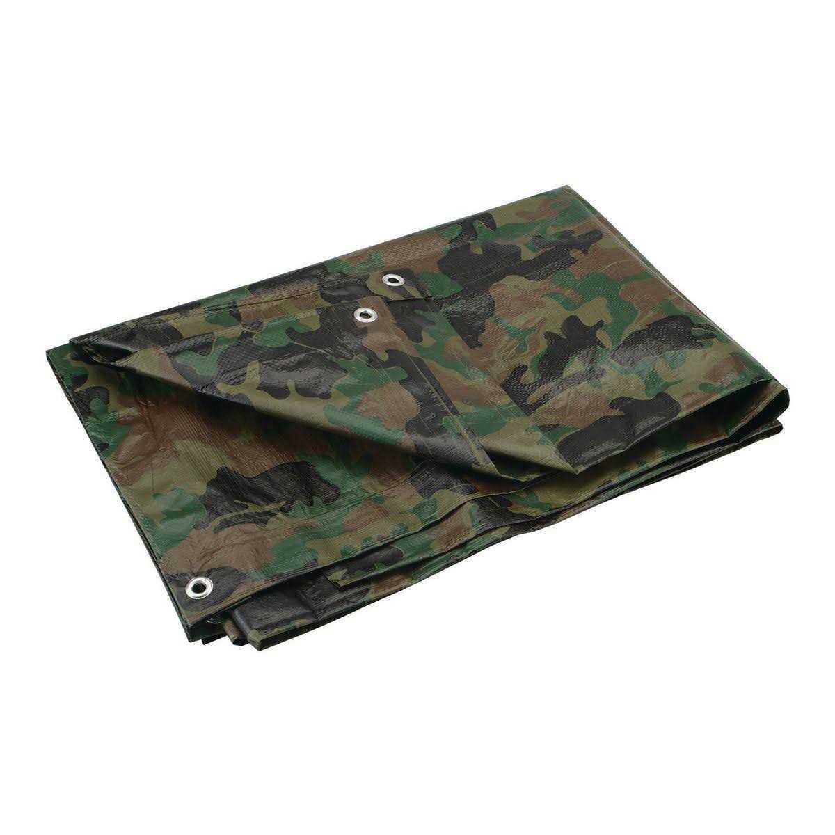 Hft Weather Resistant Tarp 4 in. x 9 ft. 6 in. Camouflage All Purpose - Cheap Fitting