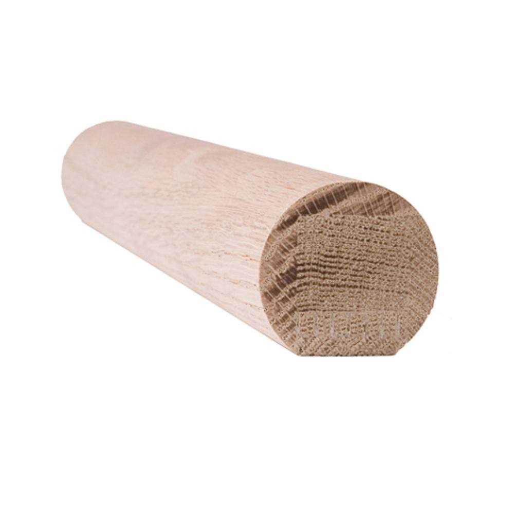 House of Forgings 6040 Wall Rail Wood Handrail – Red Oak - Cheap Fitting