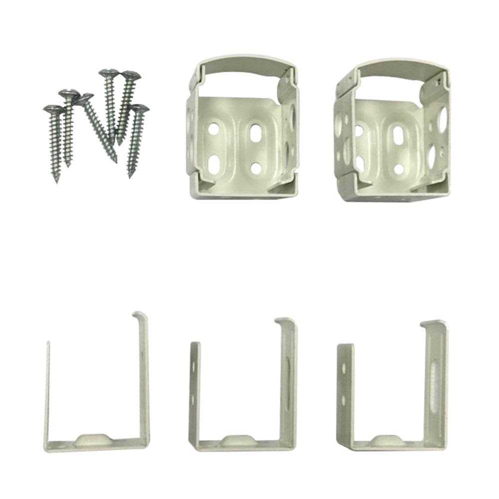 Hampton Bay 1 in. Cordless Vinyl and Aluminum Side Mounting Bracket Set 10793478584048 - Cheap Fitting