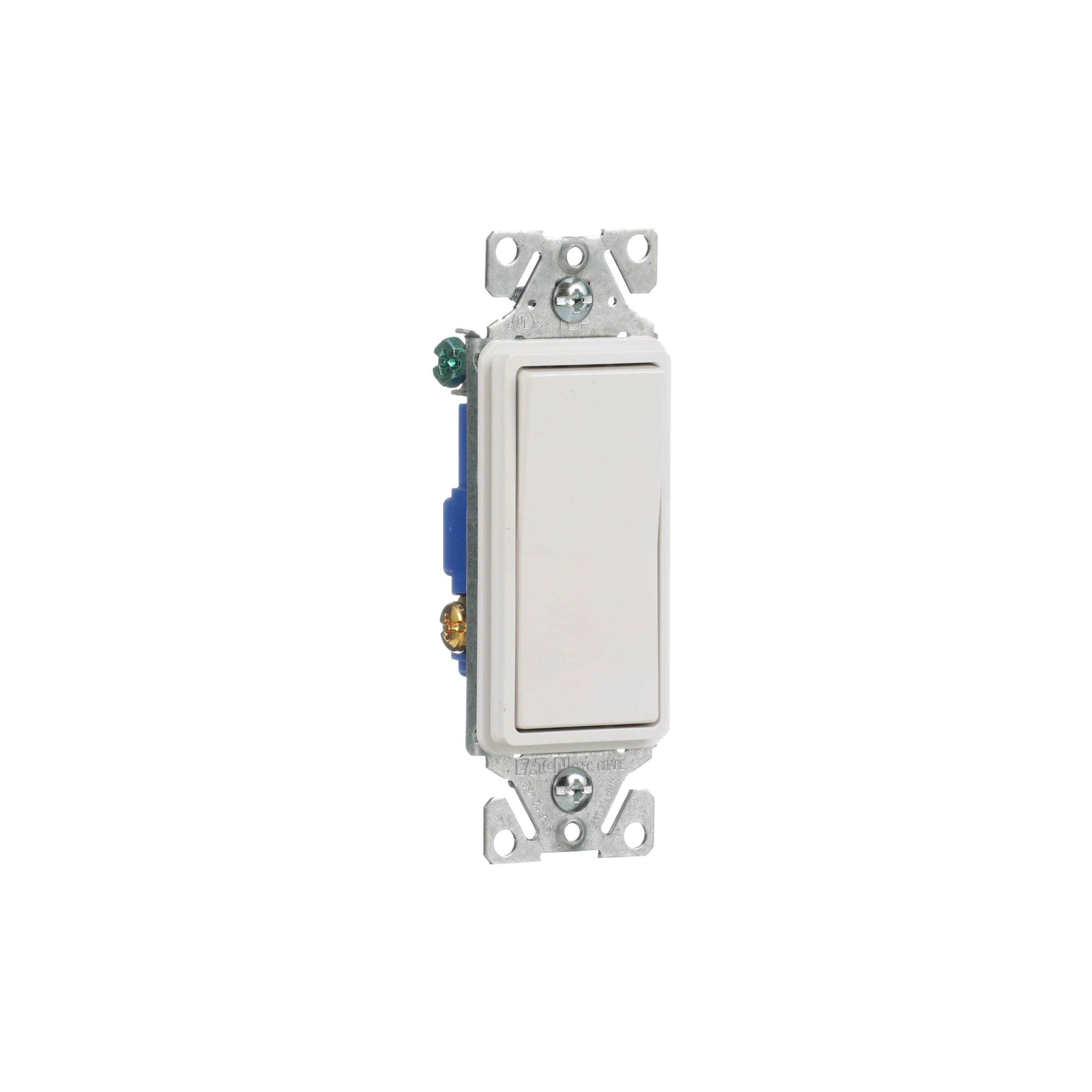 Eaton 15-Amp 3-Way Rocker Light Switch 7503W-6-LW - Cheap Fitting