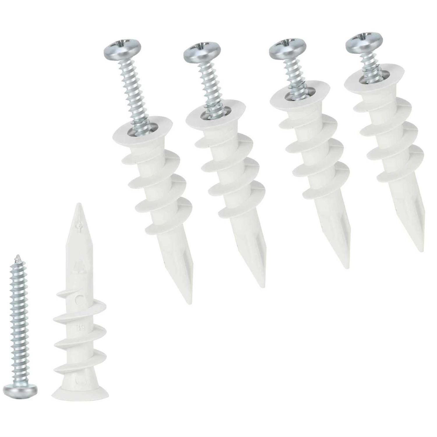 Self Drilling Drywall Plastic Anchors with Screws - Cheap Fitting