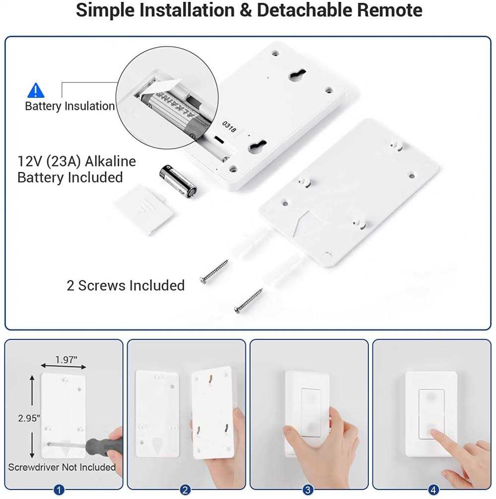 DEWENWILS Wireless Light Switch Remote Control Outlet Remote Power Wall Switch for Lamps - Cheap Fitting