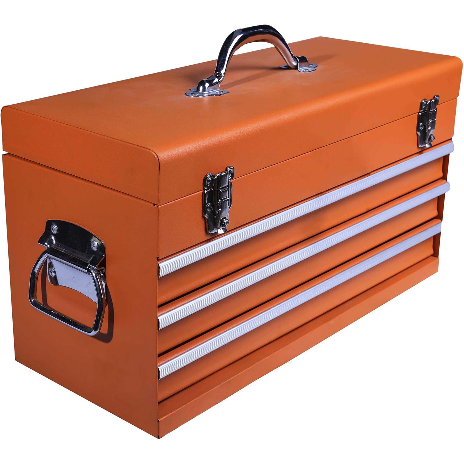 Edward Tools Portable Metal Tool Box with Drawers 20â - Cheap Fitting