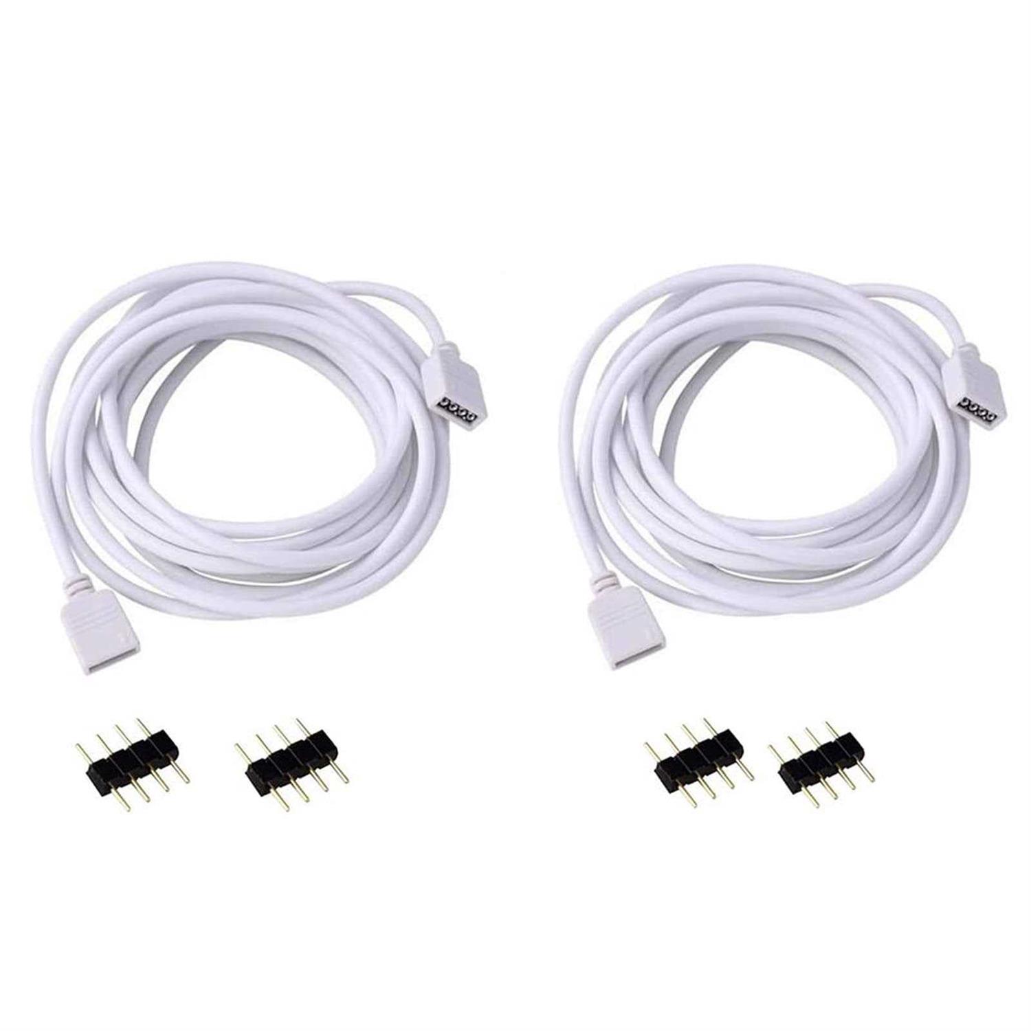RGBZONE 2 Pack Extension Cable Connect Female Plug - Cheap Fitting