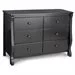 Delta Children Universal 6 Drawer Dresser with Interlocking Drawers - Greenguard Gold Certified, Dark Chocolate - Cheap Fitting