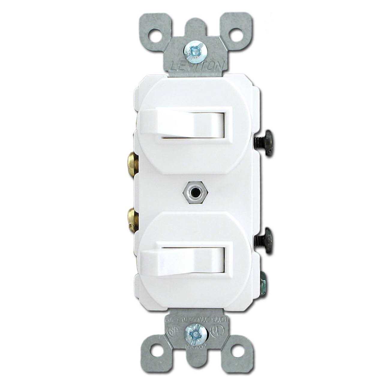 Leviton 5224-2W AC Combination Switch - Cheap Fitting