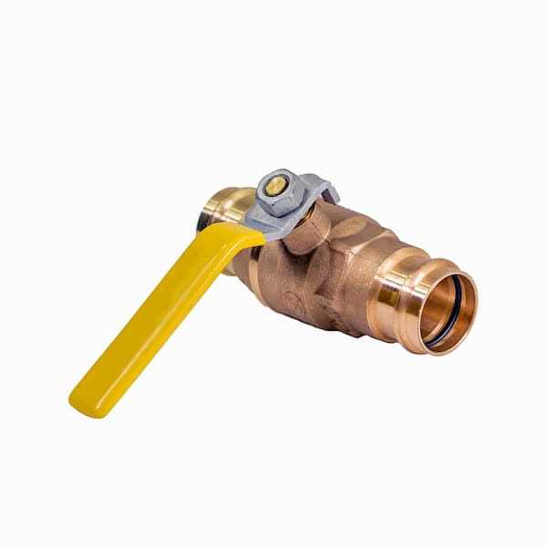 The Plumber’s Choice Brass Double-O-Ring Press Ball Valve - Cheap Fitting