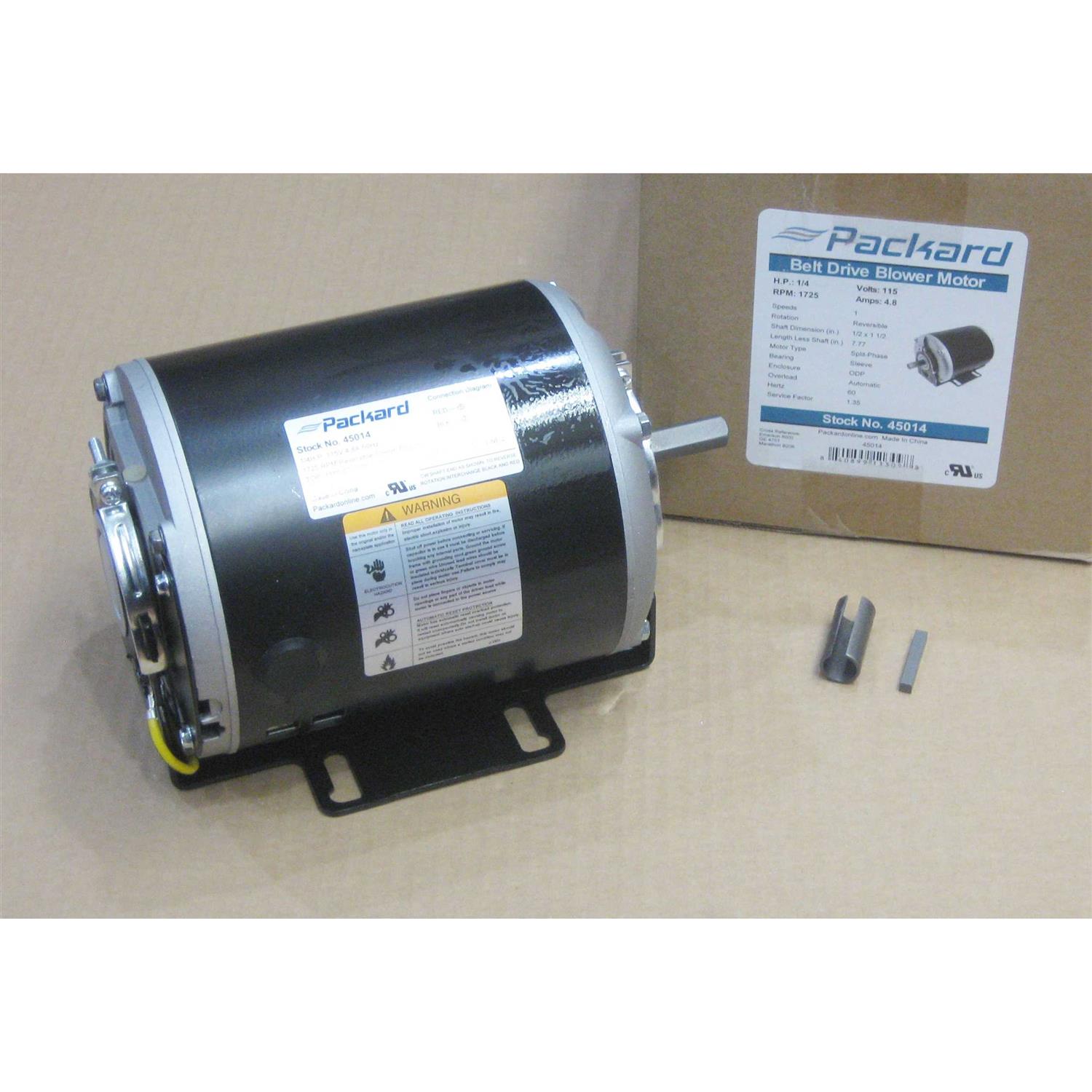 45014 Packard 1/4 Hp 1725Rpm Belt Drive Blower Motor - Cheap Fitting