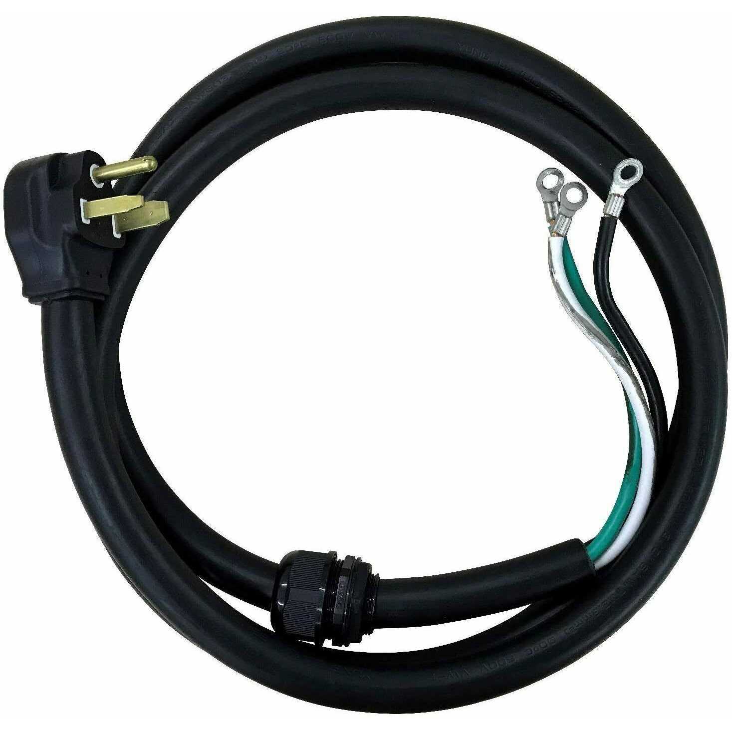 Dr Infrared Heater Dr-PS101 9-Feet 50A Power Cord with NEMA 6-50P Plug Open End with Eyelet 6-2 Gauge Ul Listed - Cheap Fitting
