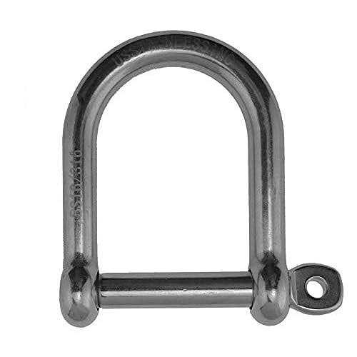 Stainless Steel 316 Wide D Shackle - Cheap Fitting