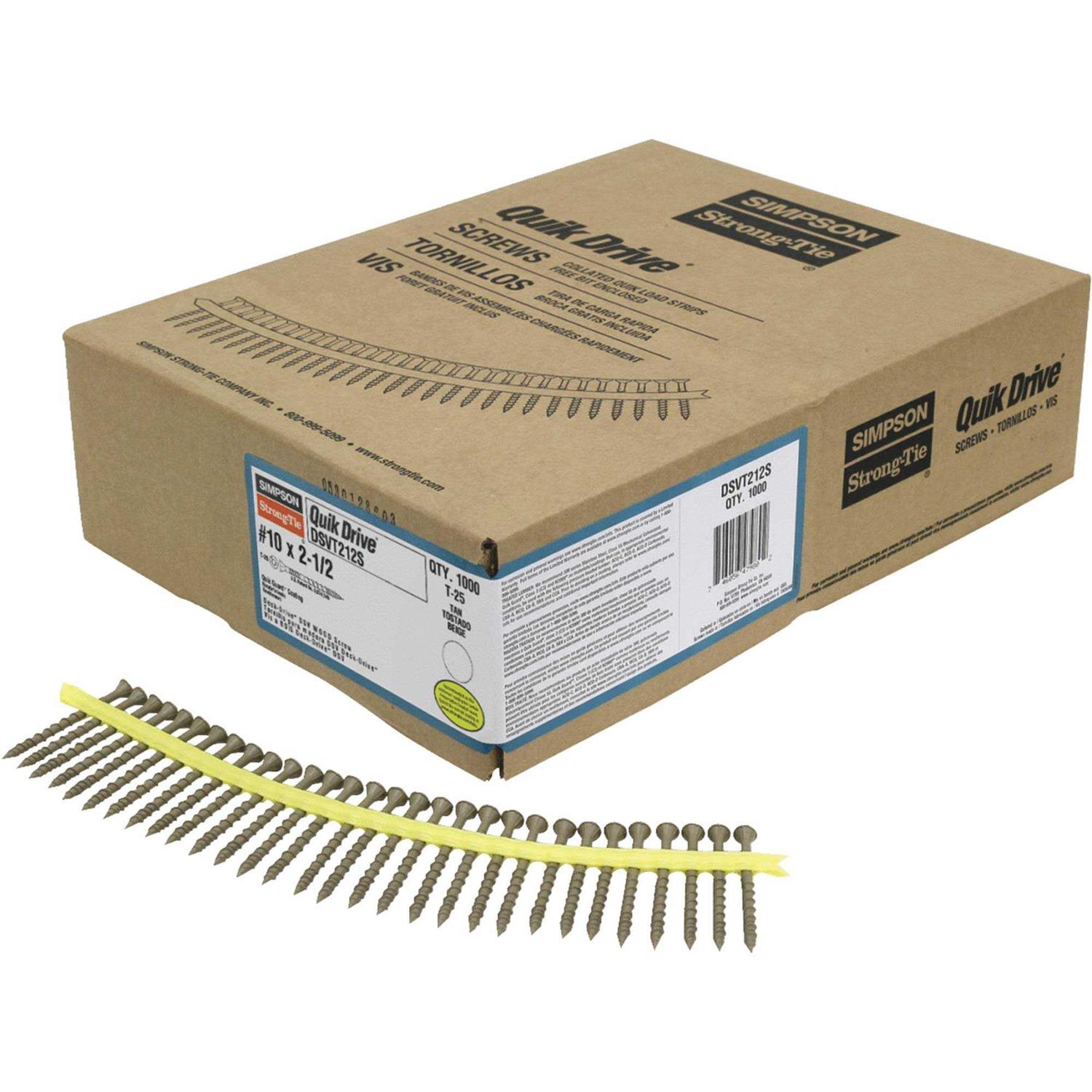 Simpson Strong Tie Deck Screw DSVT212S - Cheap Fitting