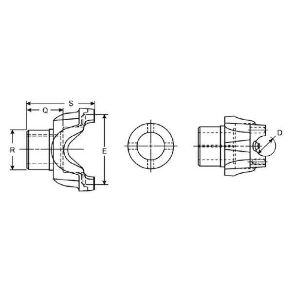 Spicer Drive Shaft End Yoke 2-4-02009 - Cheap Fitting