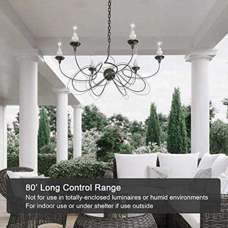 DEWENWILS Remote Control Light Bulb Socket Wireless Light Switch for Pull Chain Light Fixture - Cheap Fitting