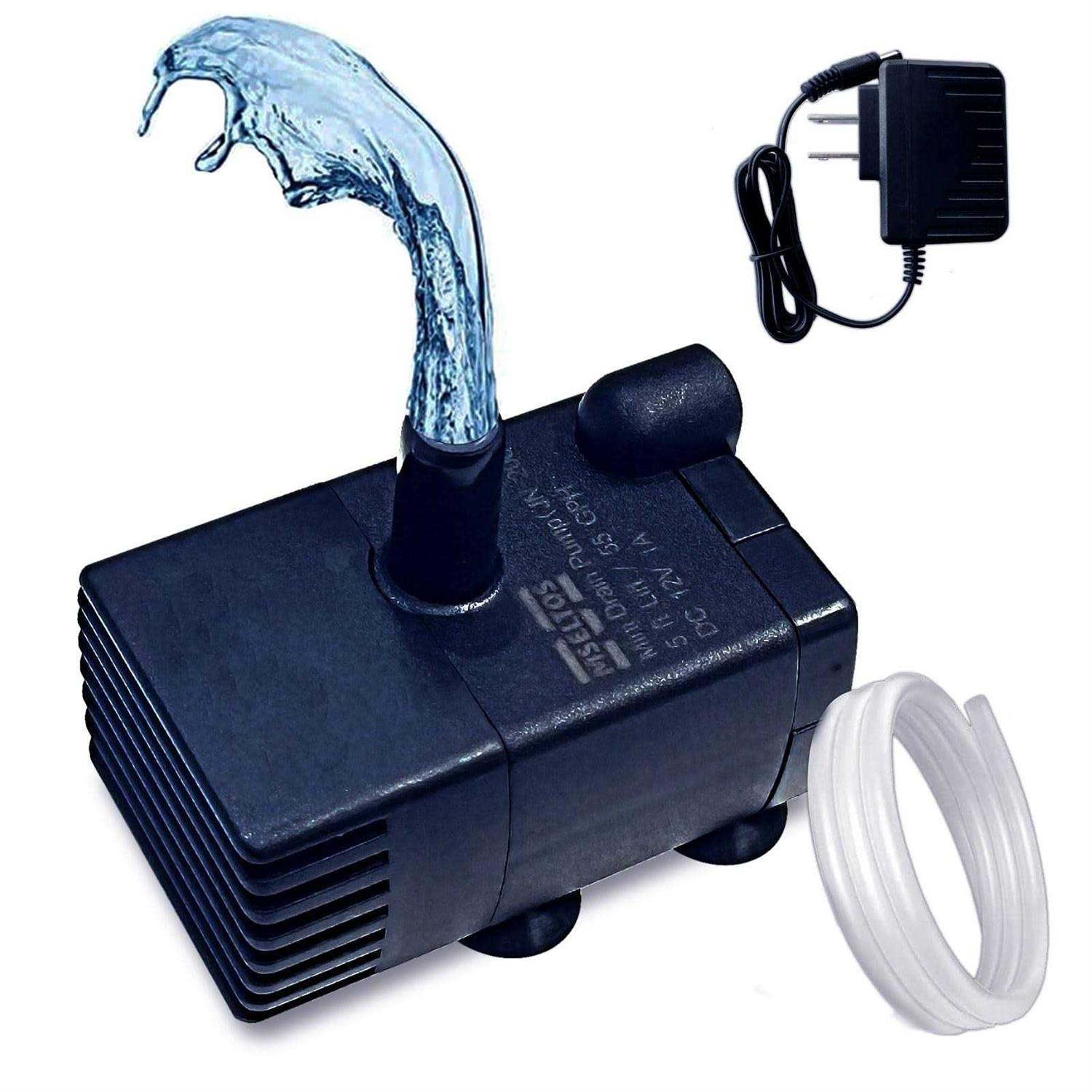MSELTOS Drain Pump for Dehumidifier 5 ft Lift 55 GPH Removable Condensate Pump for Portable AC Unit - Cheap Fitting