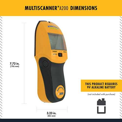 Zircon Multiscanner A200 Electronic Wall Scanner / Metal Detector/ Live AC Wire Detection With SpotLite Pointer - Cheap Fitting