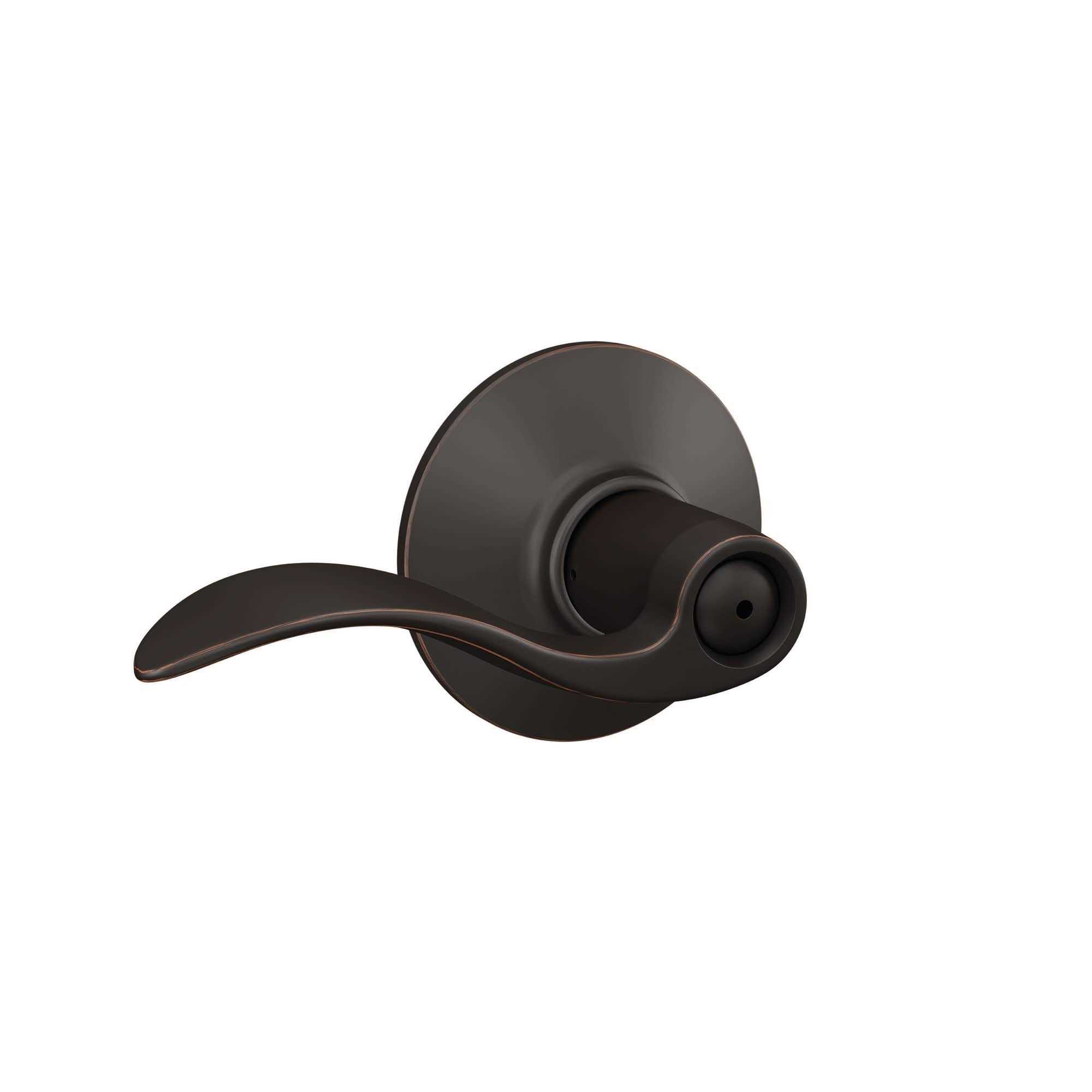 Schlage Accent Privacy Lever Aged Bronze F40ACC716 - Cheap Fitting