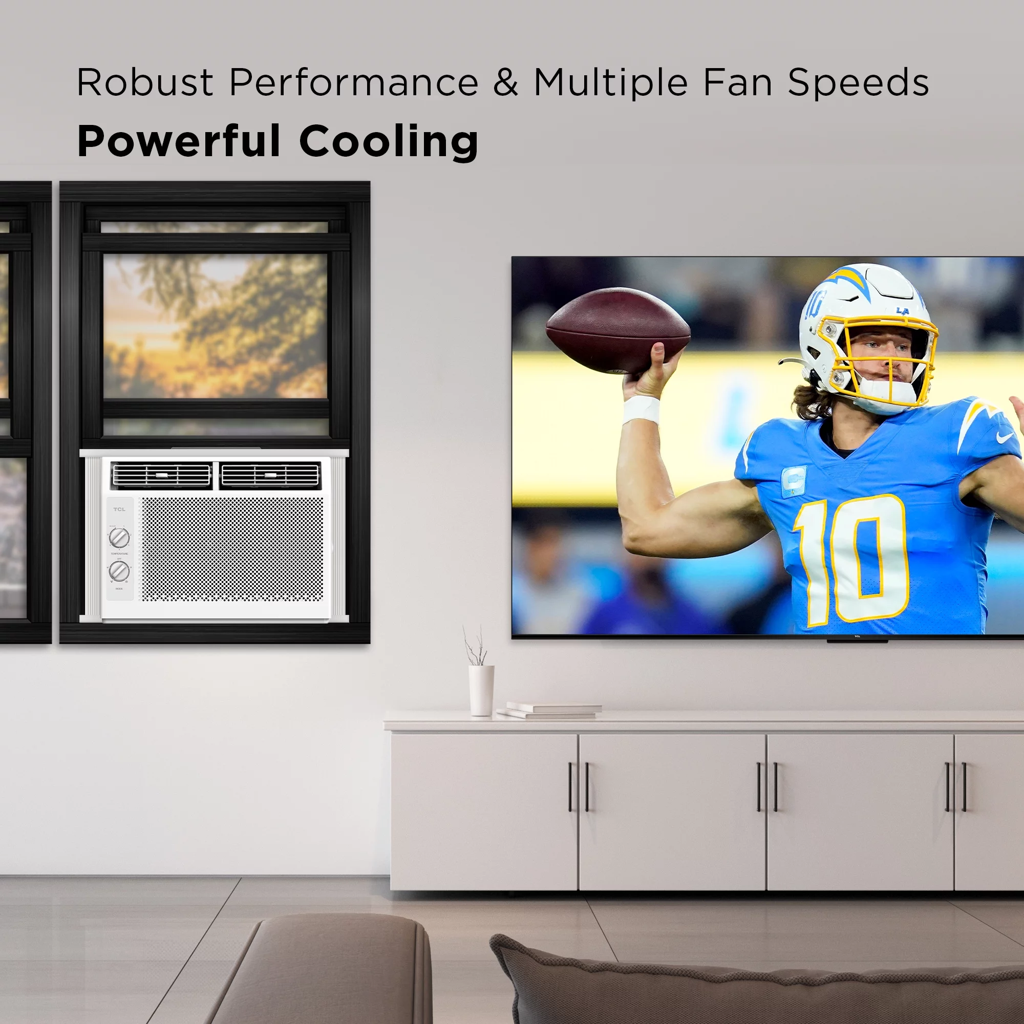 TCL 5,000 BTU Mechanical Window Air Conditioner, White, W5WM-3 - Cheap Fitting