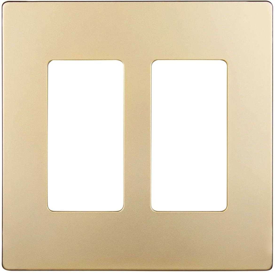 Screwless 2-Gang Decorator Wall Plate Enerlites - Cheap Fitting