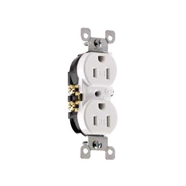 Leviton Tamper Resistant Duplex Receptacle T5320-W - Cheap Fitting