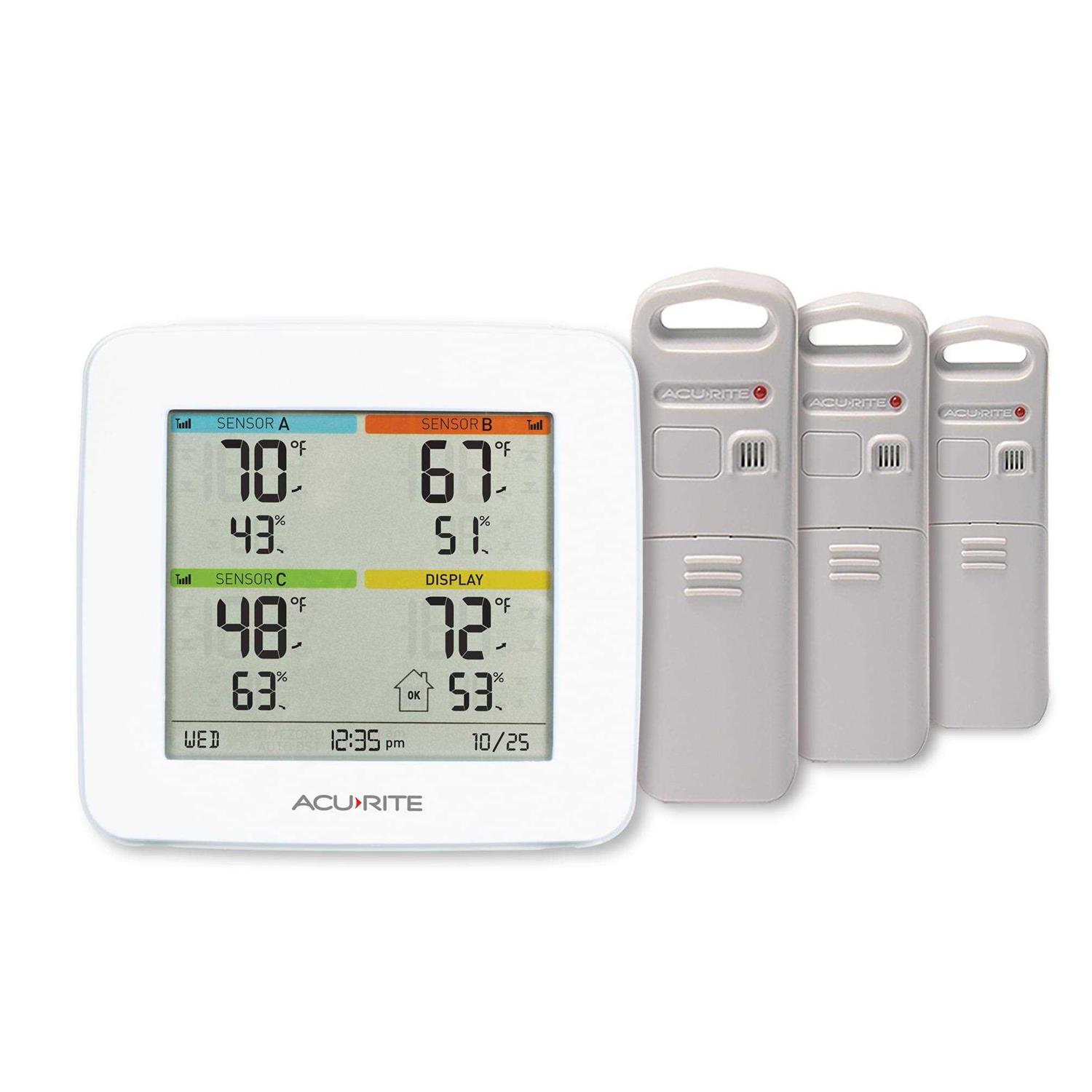 Acurite 01094M Temperature Humidity Station with 3 Sensors - Cheap Fitting