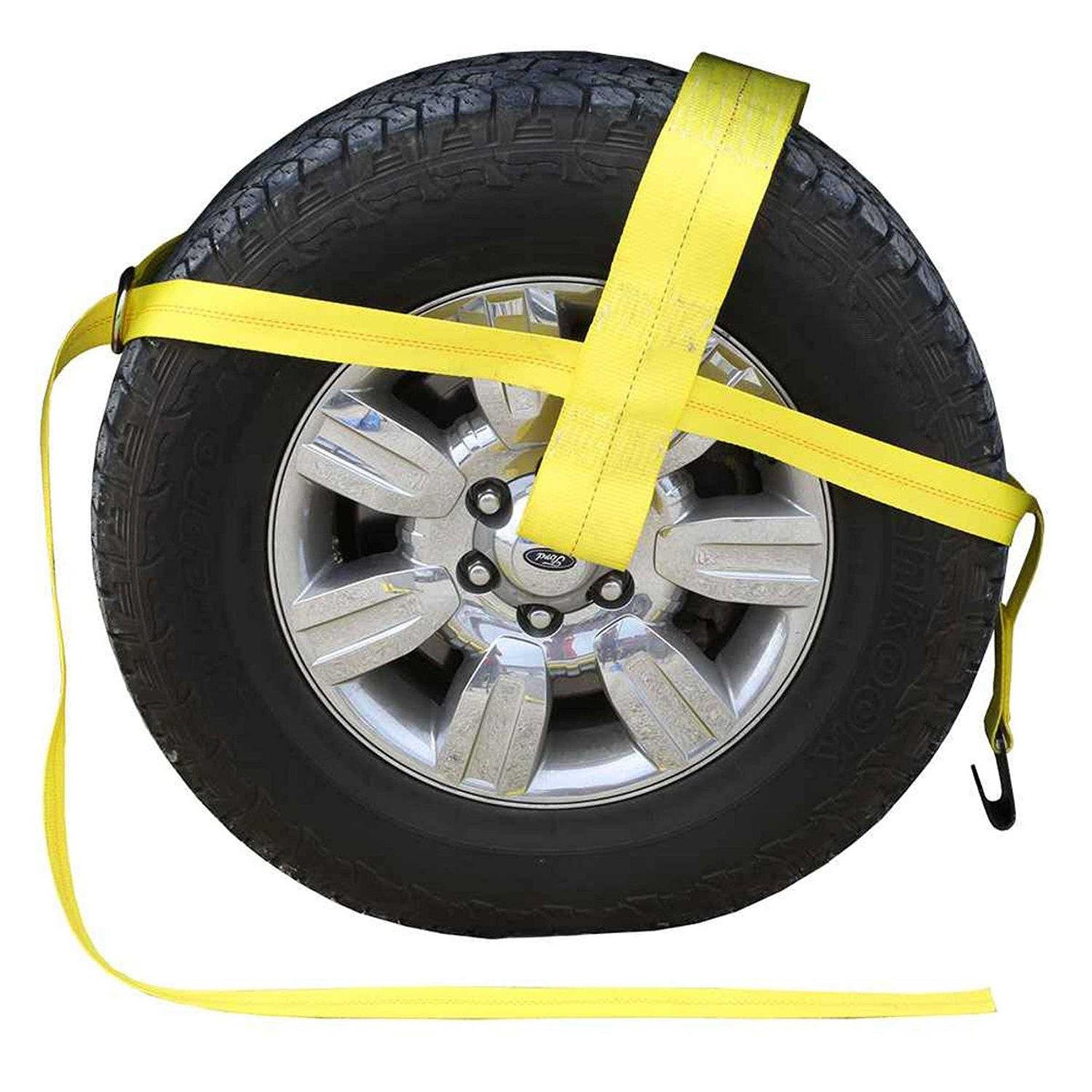 US Cargo Control Yellow Adjustable Tow Dolly Strap Top Strap and Hook - Cheap Fitting