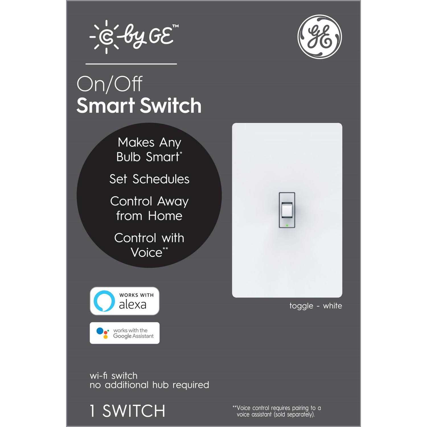 C by GE On-Off 4-Wire Toggle Style Smart Switch - Cheap Fitting