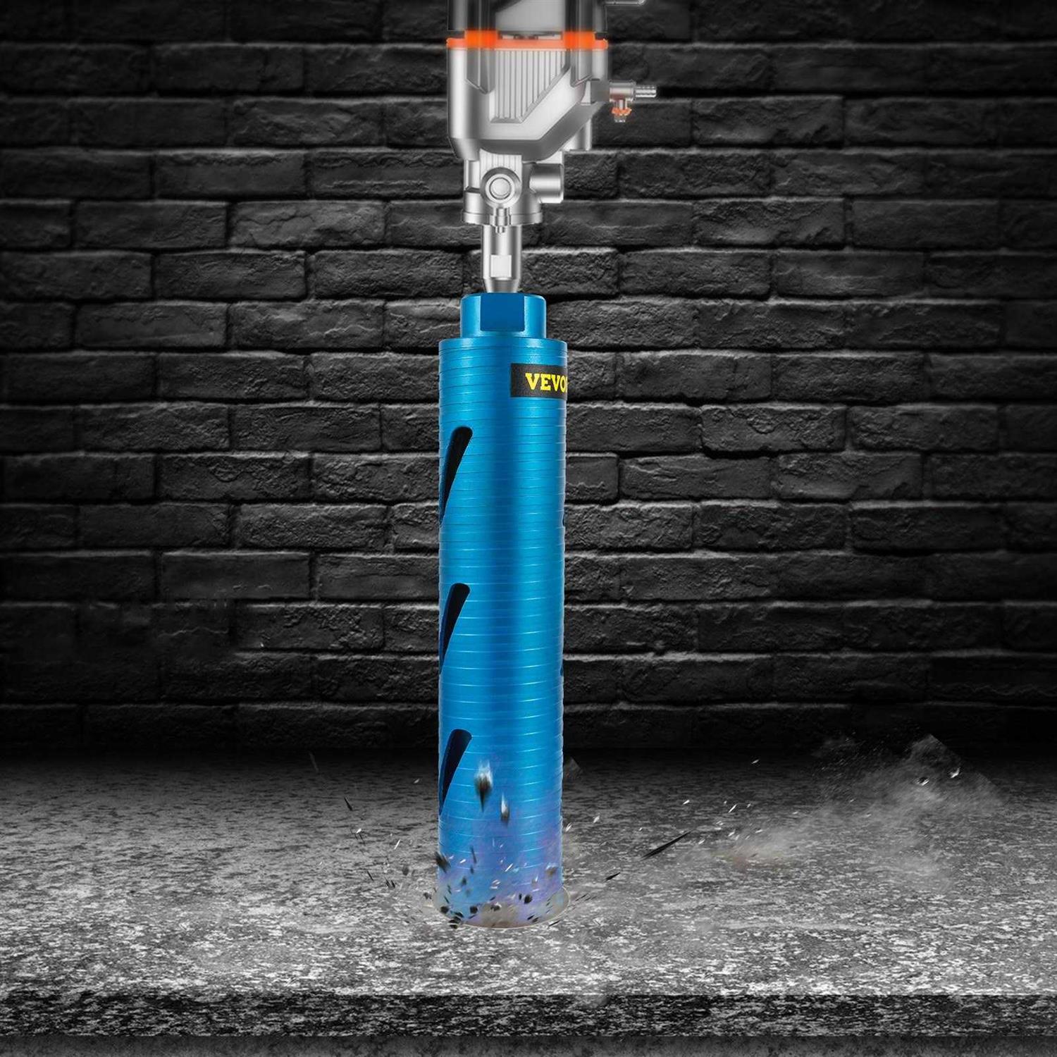 VEVOR Core Drill Bit 2.5 / 63.5 mm Diameter 5/8-11 Threaded - Cheap Fitting