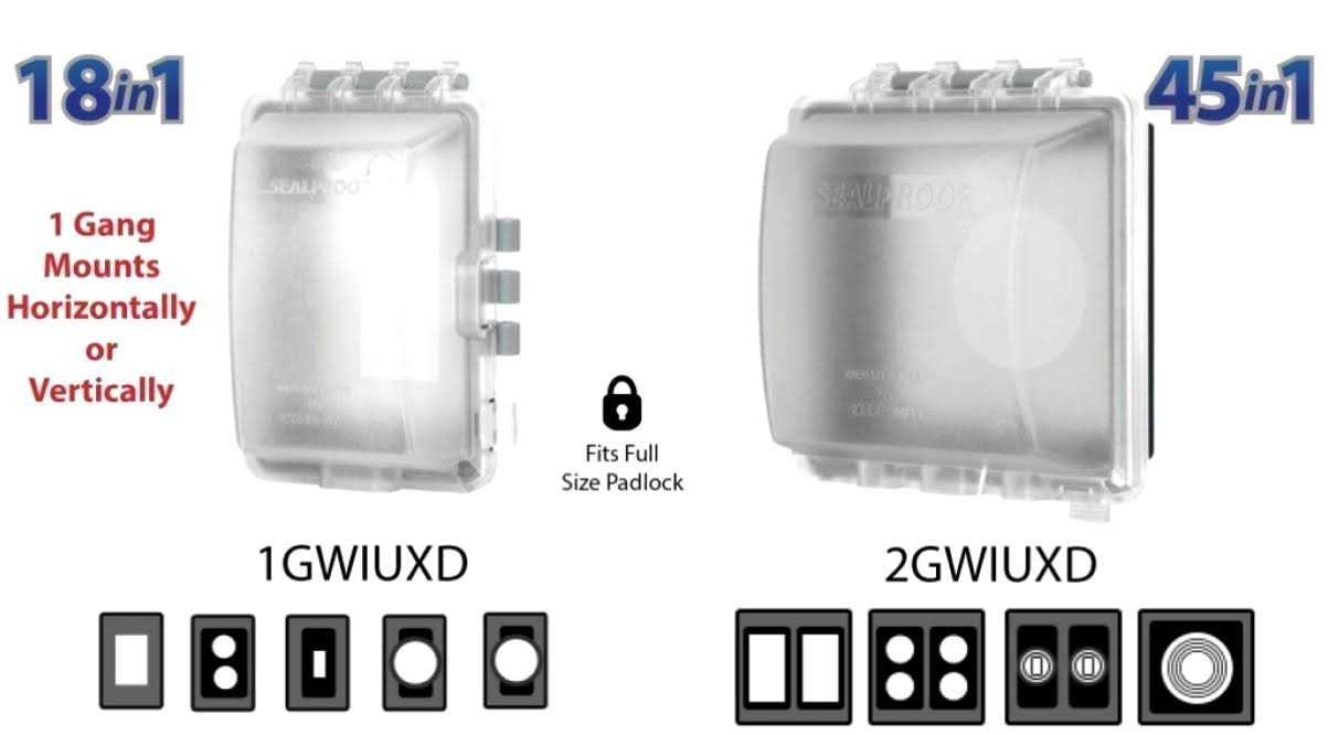 Sealproof 2-Gang Weatherproof In Use Outlet Cover Two Gang Outdoor Plug and Receptacle Protector - Cheap Fitting