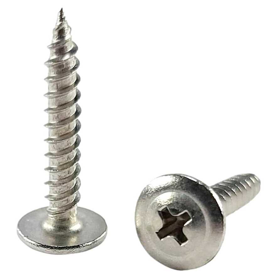 BCP Fasteners 50 Qty #8 x 1 304 Stainless Steel Phillips Modified Truss Head Wood Screws - Cheap Fitting