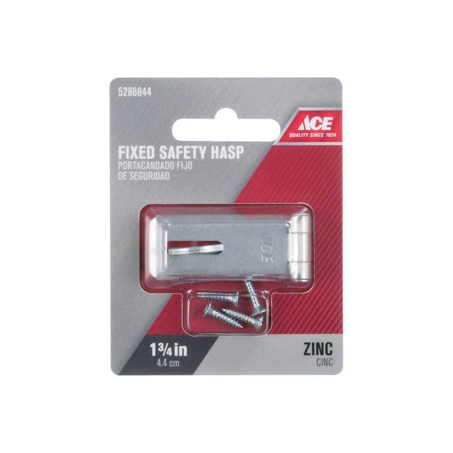Ace zinc 1-3/4 in. L Fixed Staple Safety Hasp - Cheap Fitting