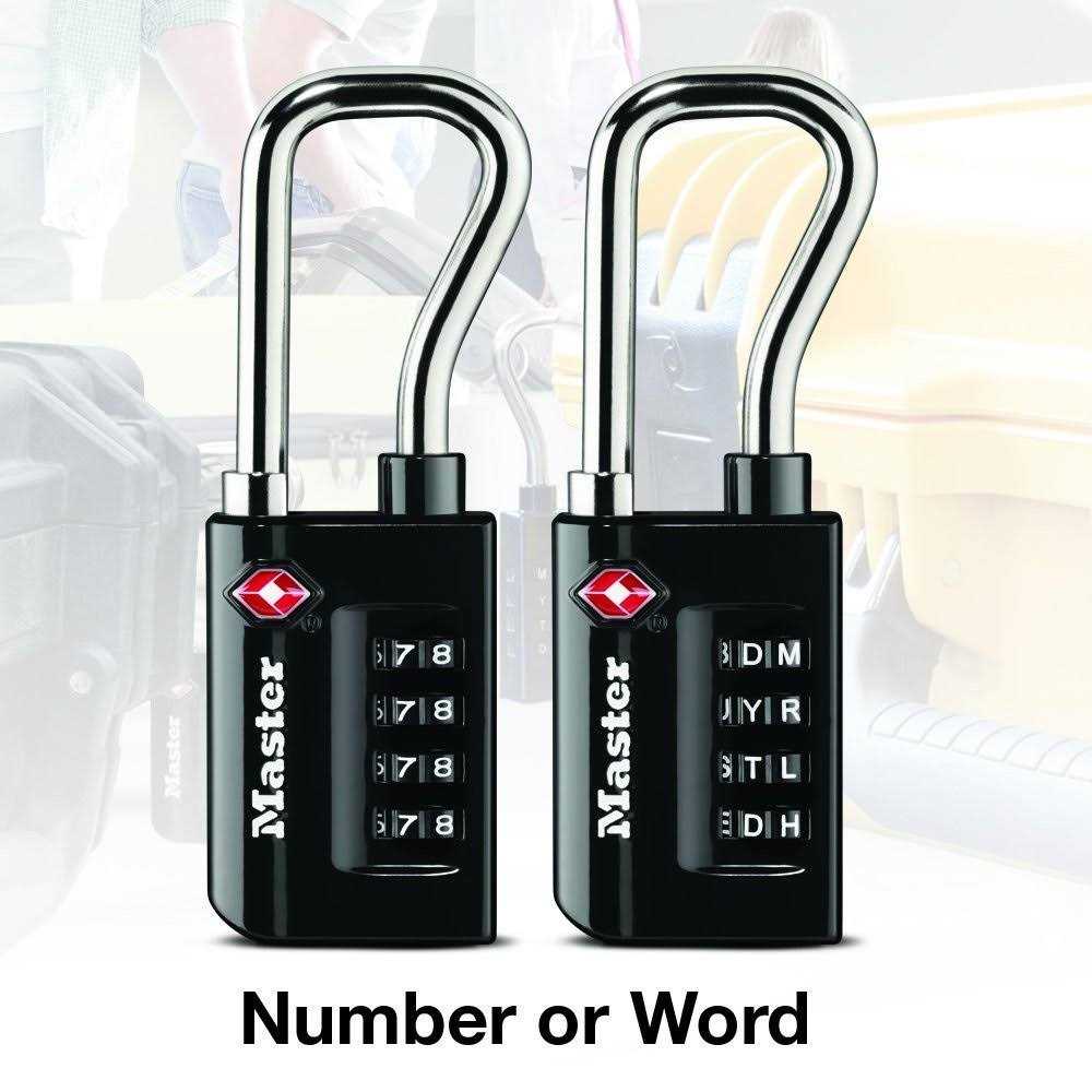 Master Lock Padlock Set Your Own Combination TSA Accepted Luggage Lock 4696T - Cheap Fitting
