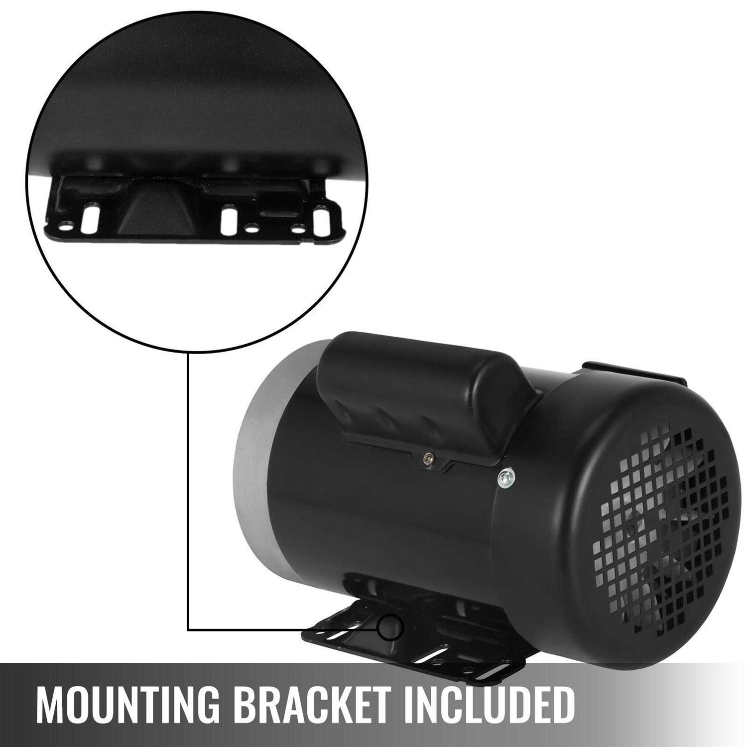 VEVOR 1 Hp Electric Motor 1 Phase 56C 115/230 Volt 3600 Rpm 120156c JLDJ120156C360001V6 - Cheap Fitting