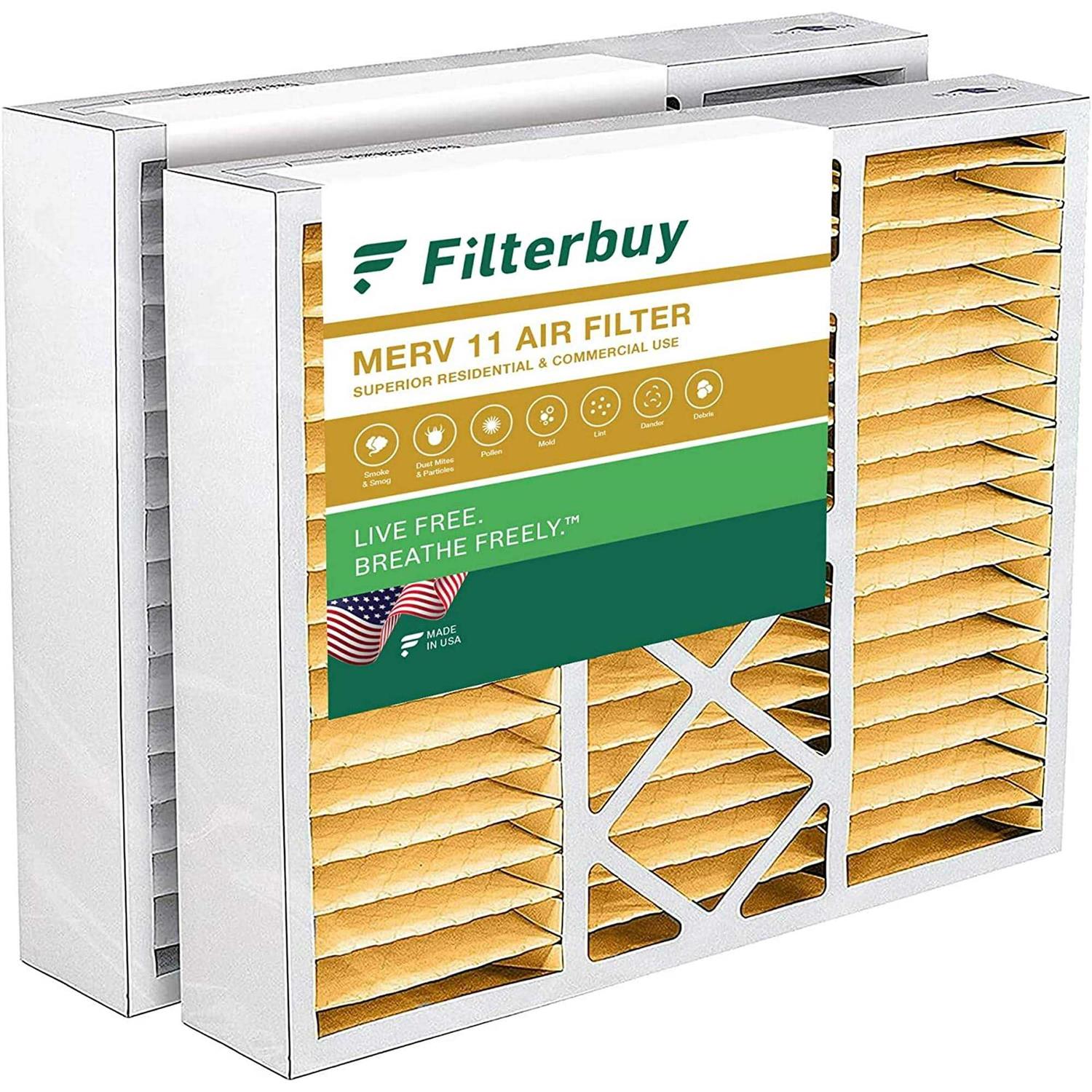 Filterbuy Air Filter MERV 8 Pleated Hvac AC Furnace Filters Replacement - Cheap Fitting
