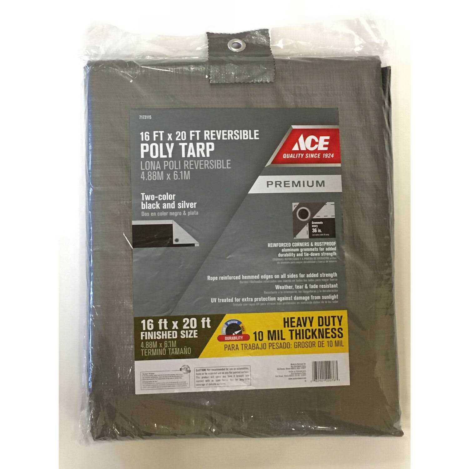Ace Silver/Black Tarp - Cheap Fitting