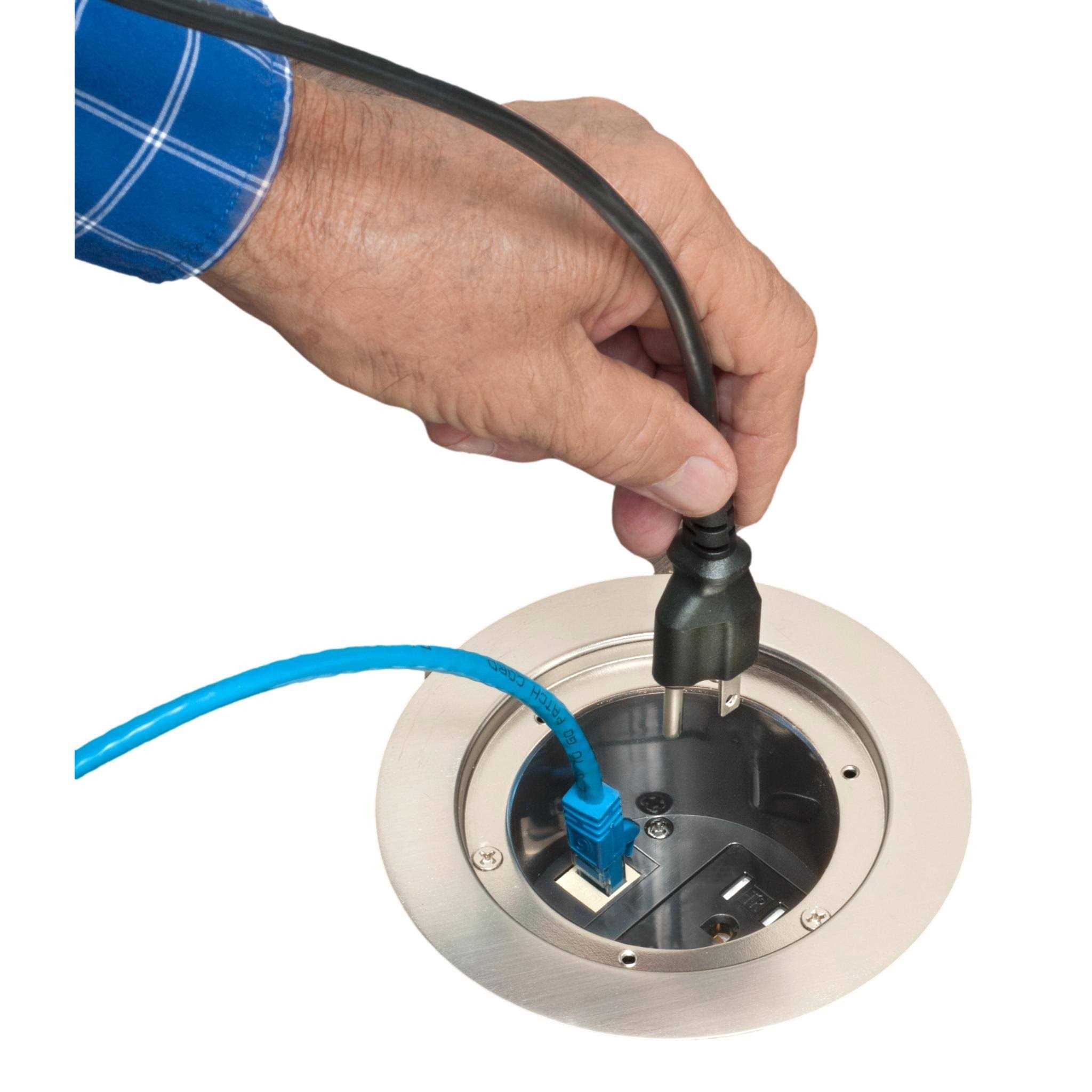 Arlington FLBC4580NL Recessed Concrete Floor Box Cover Kit - Cheap Fitting