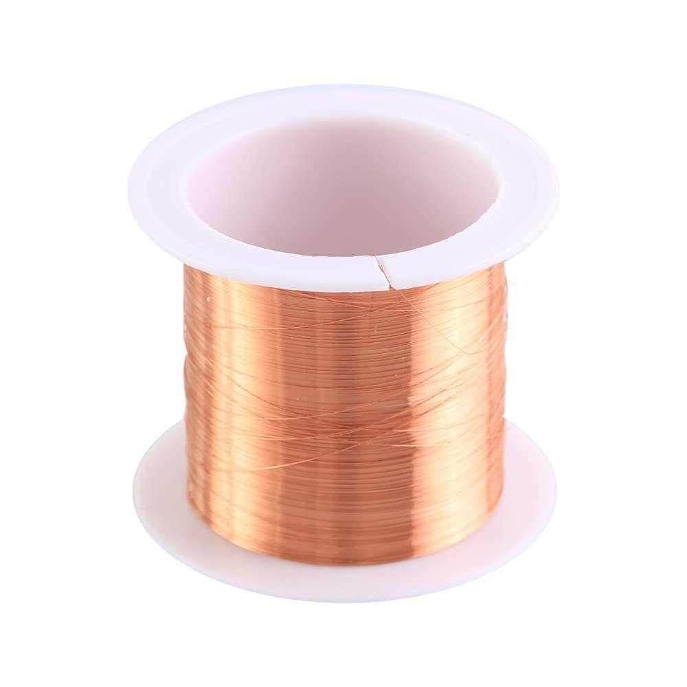 0.1mm Copper Wire 50m Enameled Magnet Winding Wire High Temperature Resistance Craft Wire for Transformers Inductors - Cheap Fitting