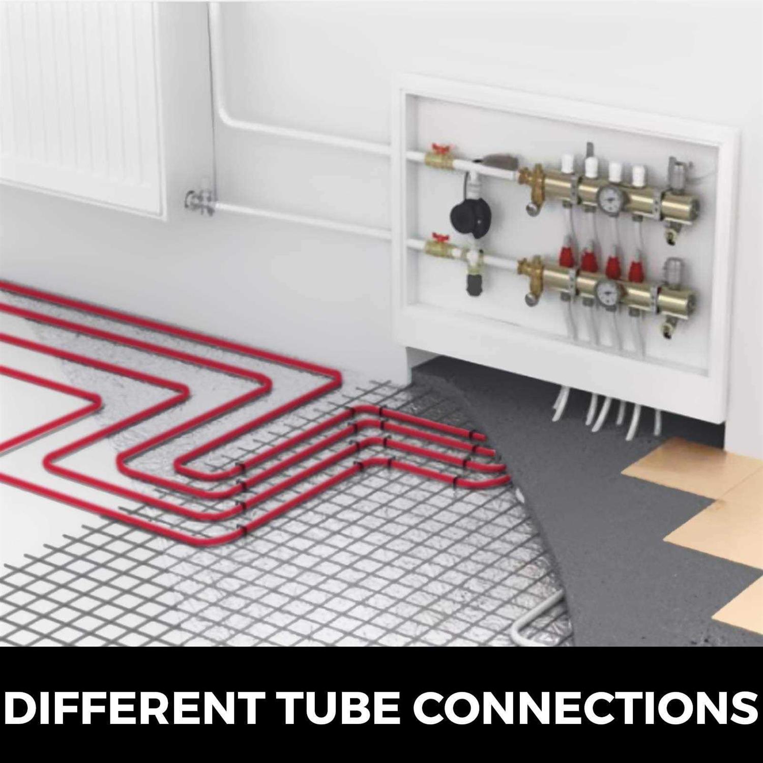 Happybuy 1000Ft PEX Tubing Pipe 1/2 PEX Tubing Oxygen Barrier Radiant Floor PEX - Cheap Fitting