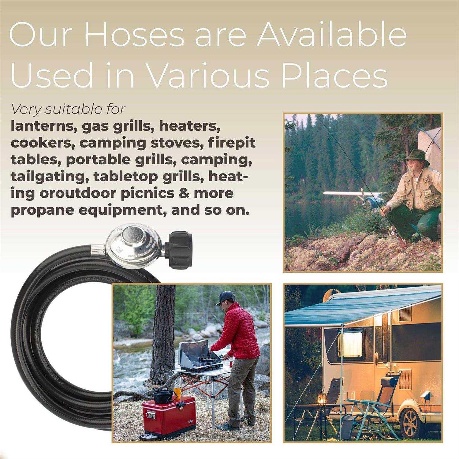 F271803 Buddy Heater Adapter Hose Replacement for Mr. Heater F271803 12ft Big Buddy Hose with Regulator - Cheap Fitting