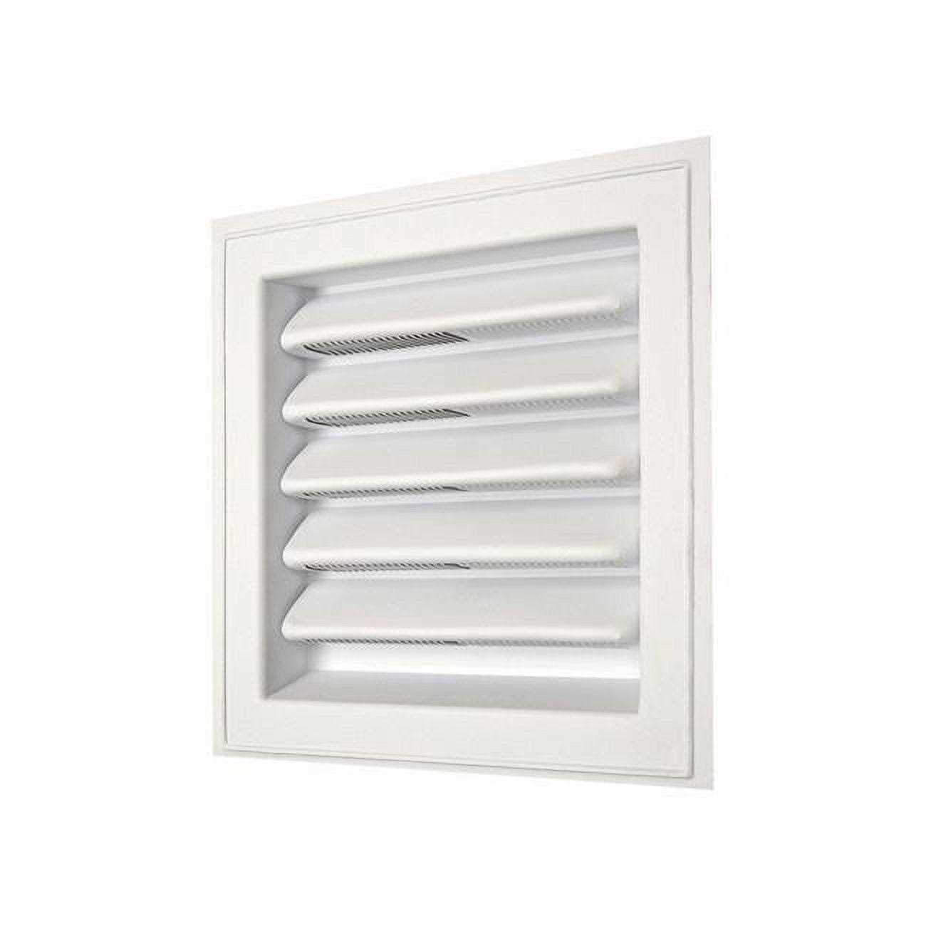 Master Flow 12 in. W x 12 in. L White Plastic Wall Louver - Cheap Fitting